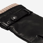 Alonzo (black) - Italian lambskin leather gloves with cashmere lining & touchscreen feature - Che Cose Belle
