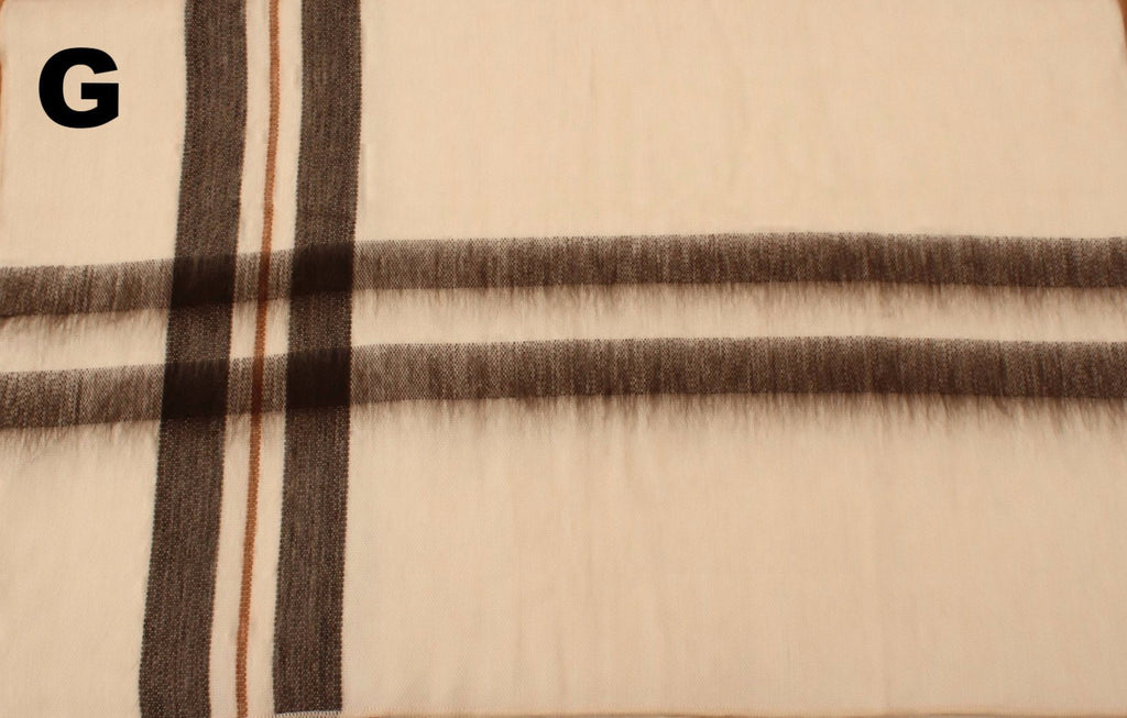 Alpaca Bed Blanket - Striped - Che Cose Belle
