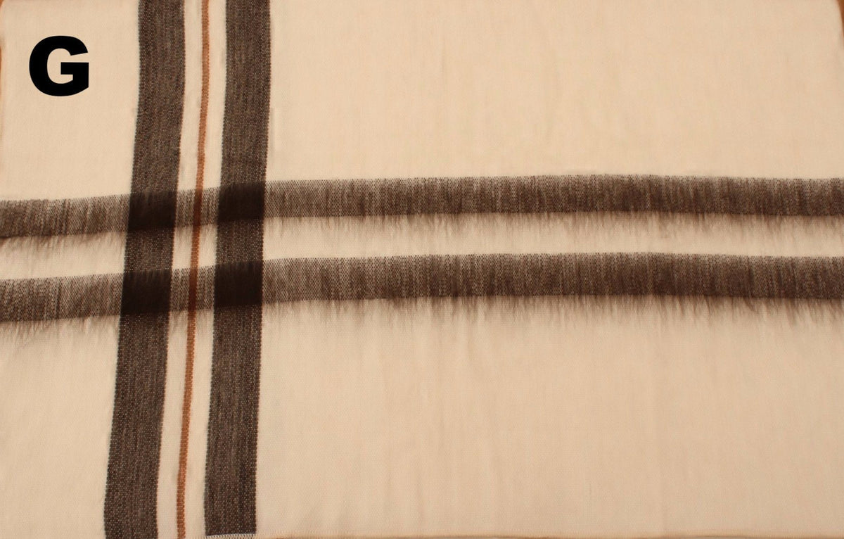 Alpaca Bed Blanket - Striped - Che Cose Belle