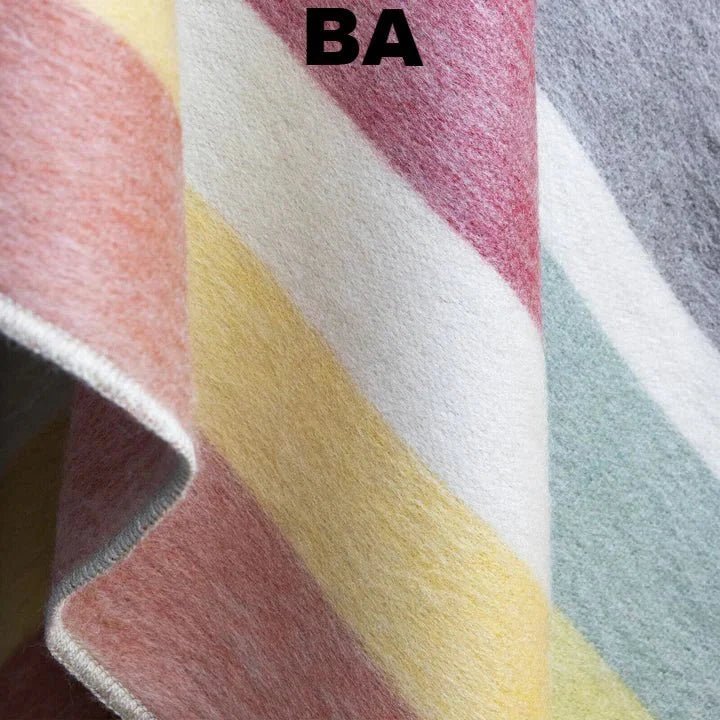 Alpaca Bed Blanket - Striped - Che Cose Belle