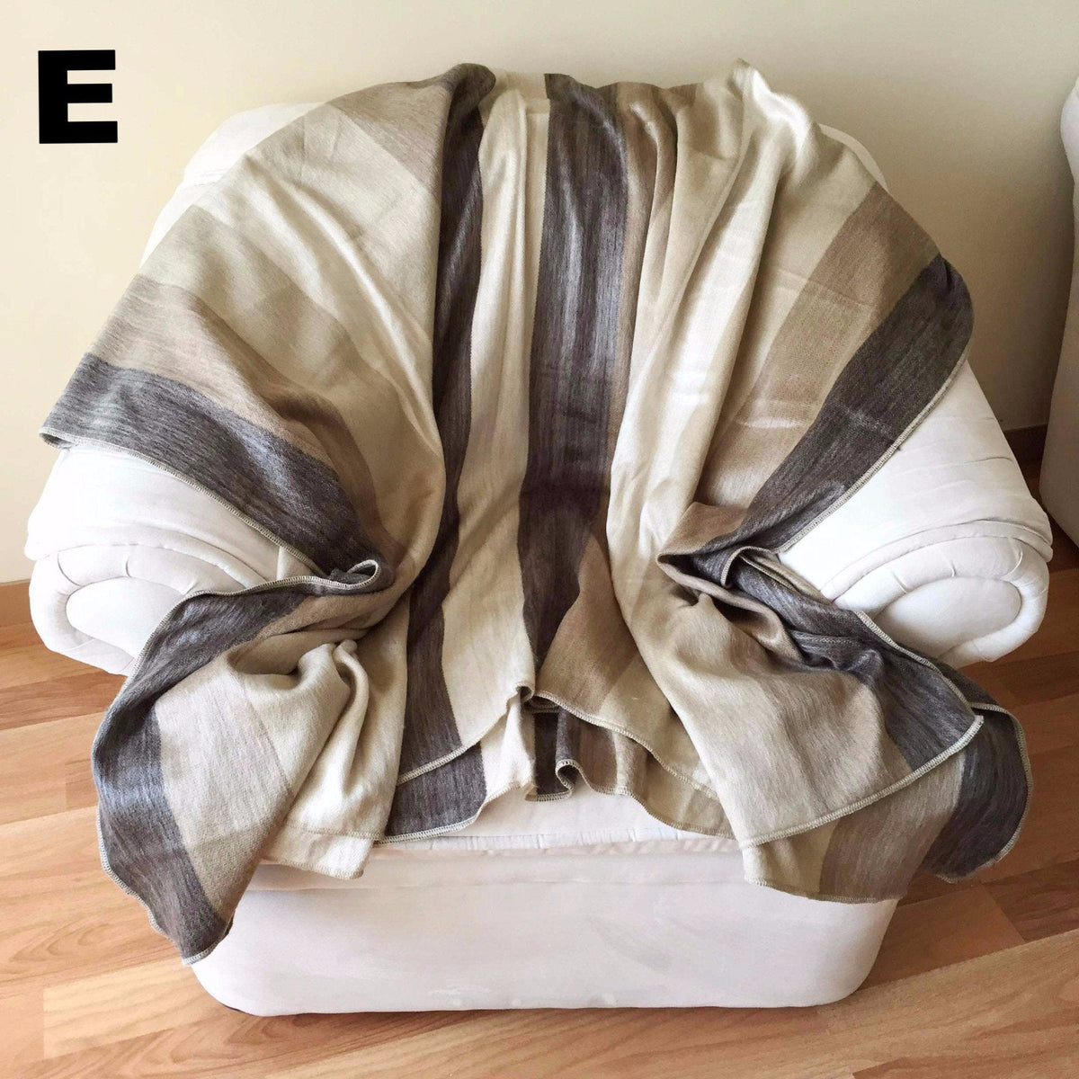 Alpaca Bed Blanket - Striped - Che Cose Belle