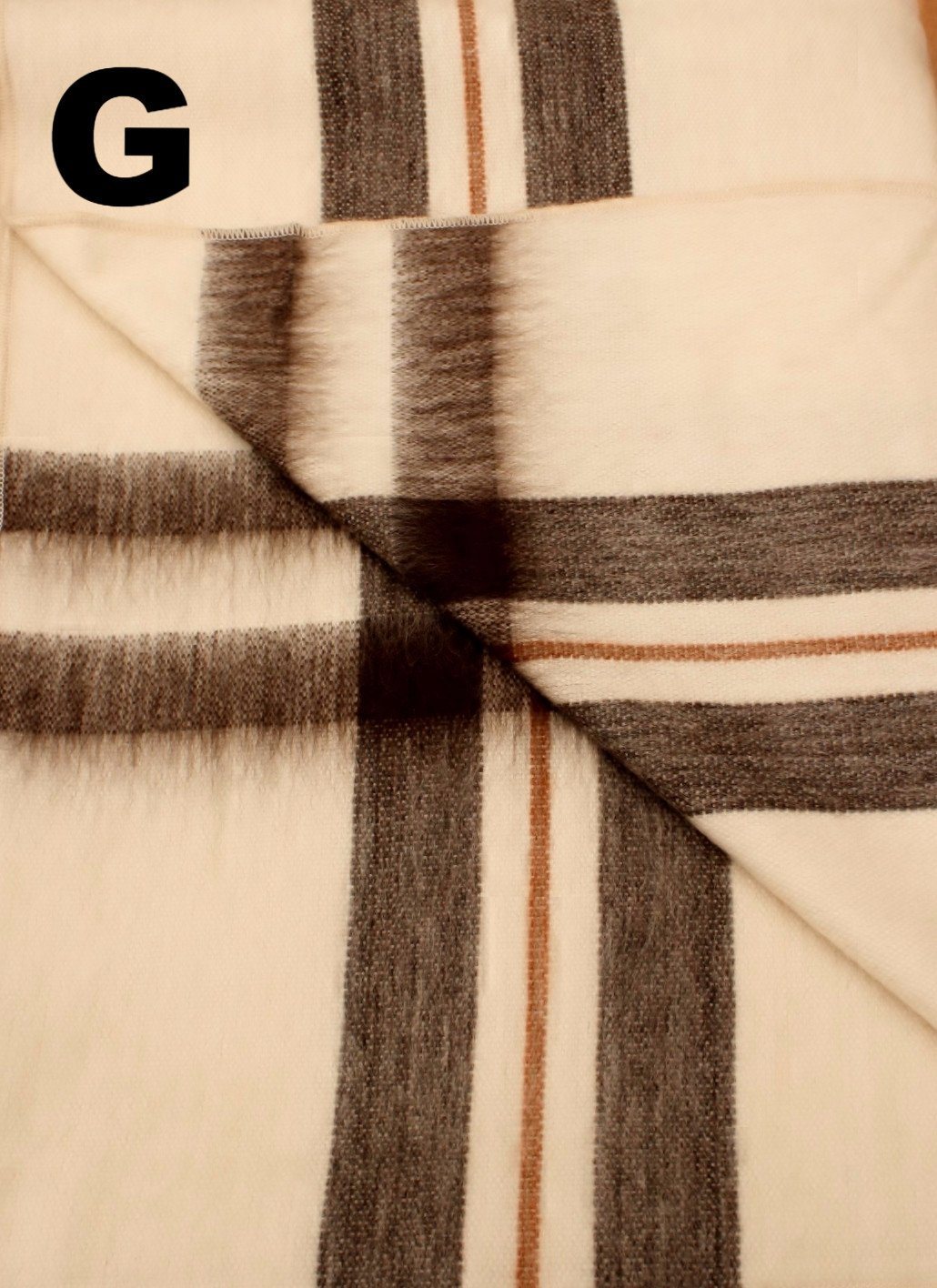 Alpaca Bed Blanket - Striped - Che Cose Belle