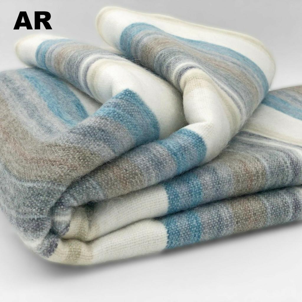 Alpaca Bed Blanket - Striped - Che Cose Belle