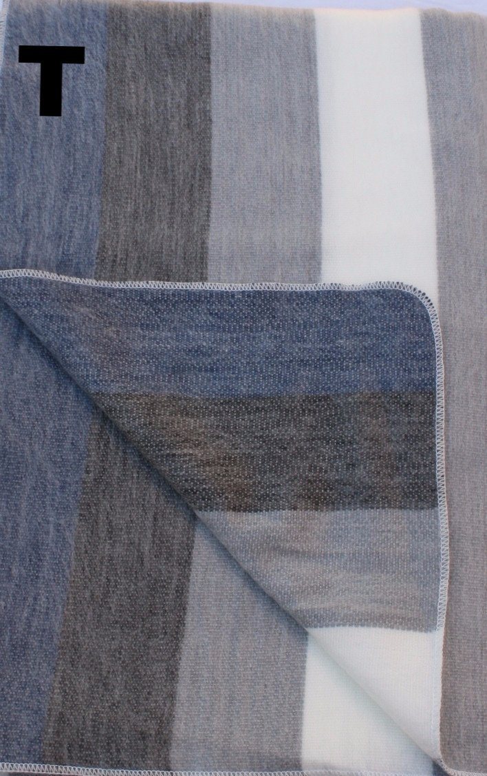Alpaca Bed Blanket - Striped - Che Cose Belle