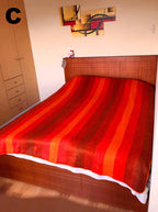 Alpaca Bed Blanket - Striped - Che Cose Belle