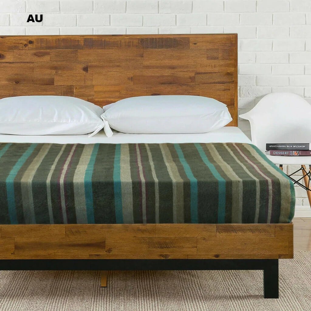 Alpaca Bed Blanket - Striped - Che Cose Belle