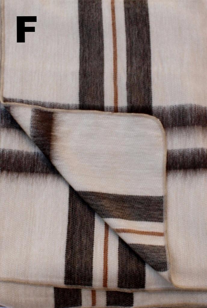 Alpaca Bed Blanket - Striped - Che Cose Belle