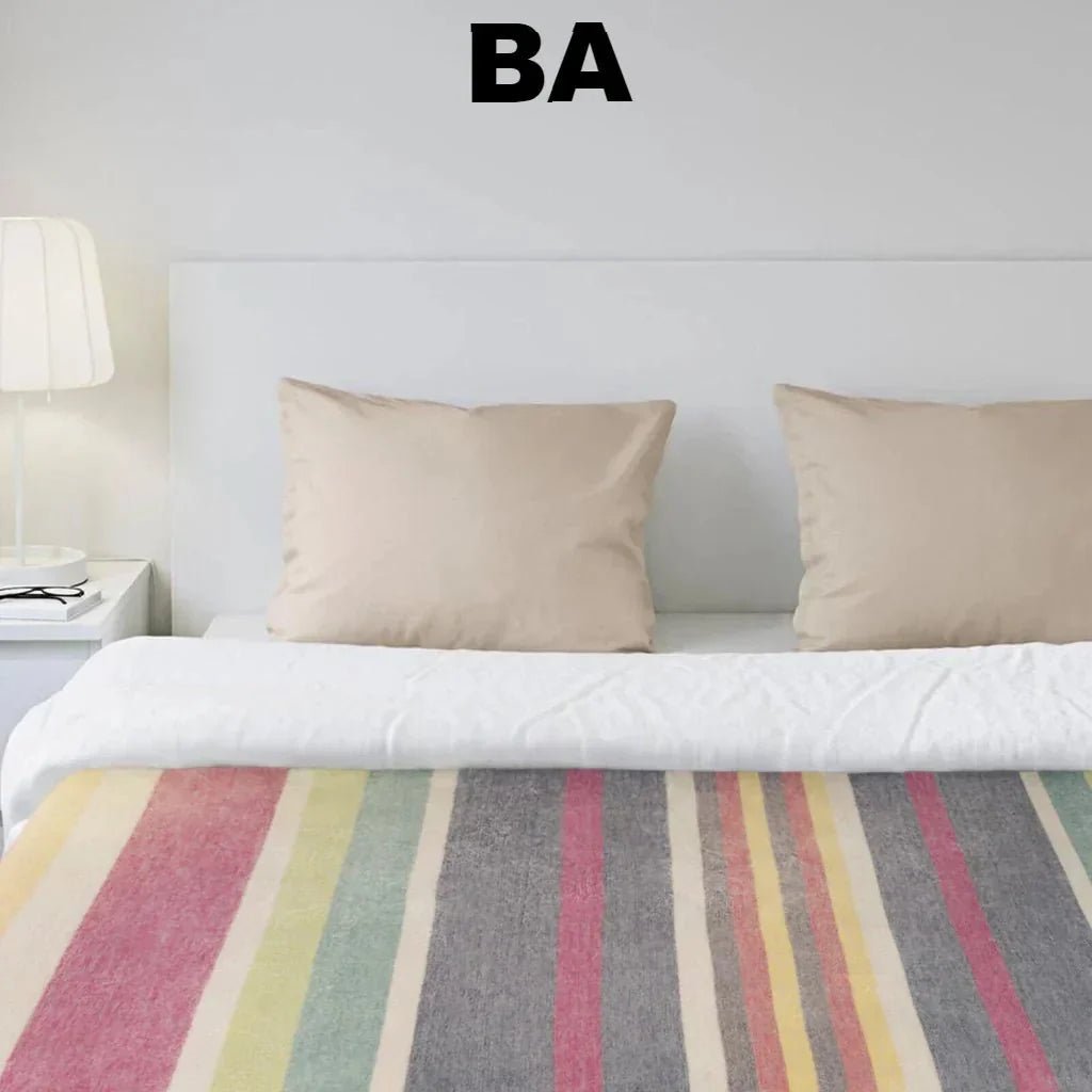 Alpaca Bed Blanket - Striped - Che Cose Belle