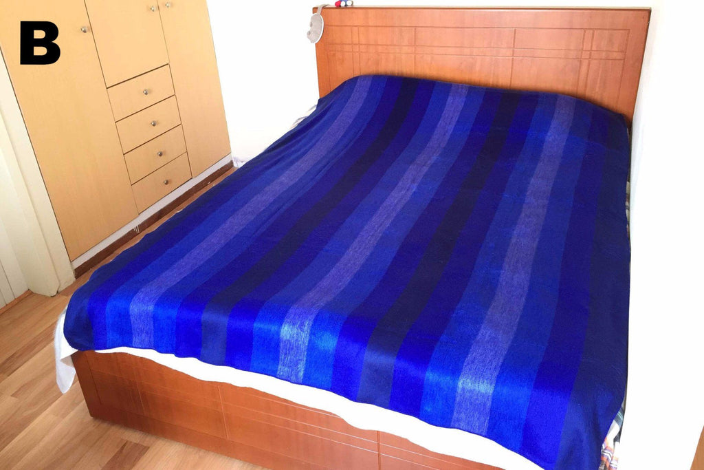 Alpaca Bed Blanket - Striped - Che Cose Belle