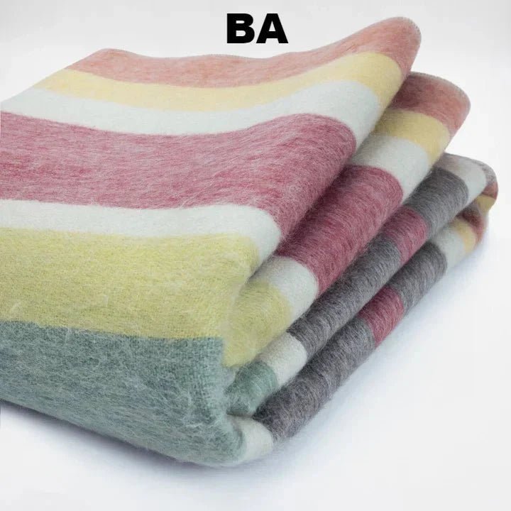 Alpaca Bed Blanket - Striped - Che Cose Belle