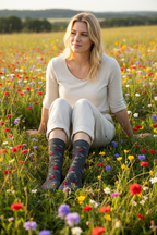 Alpaca Flower Socks - Che Cose Belle