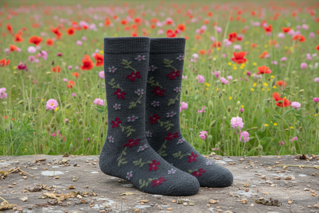 Alpaca Flower Socks - Che Cose Belle