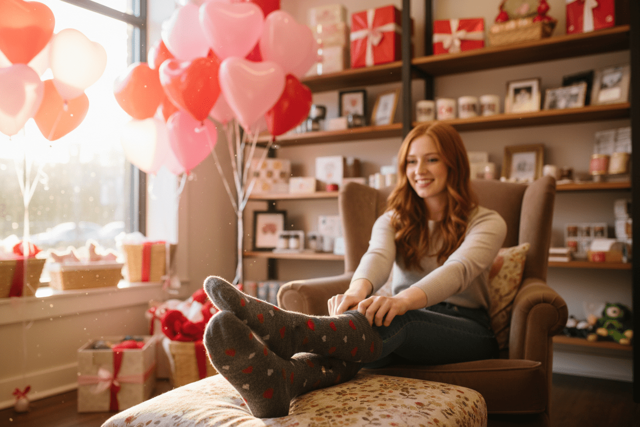 Alpaca Heart Socks - Che Cose Belle