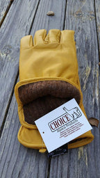 Alpaca Knit Lined Cowhide Leather Gloves - Alpaca Made in the USA - Che Cose Belle
