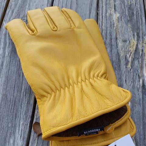Alpaca Knit Lined Cowhide Leather Gloves - Alpaca Made in the USA - Che Cose Belle