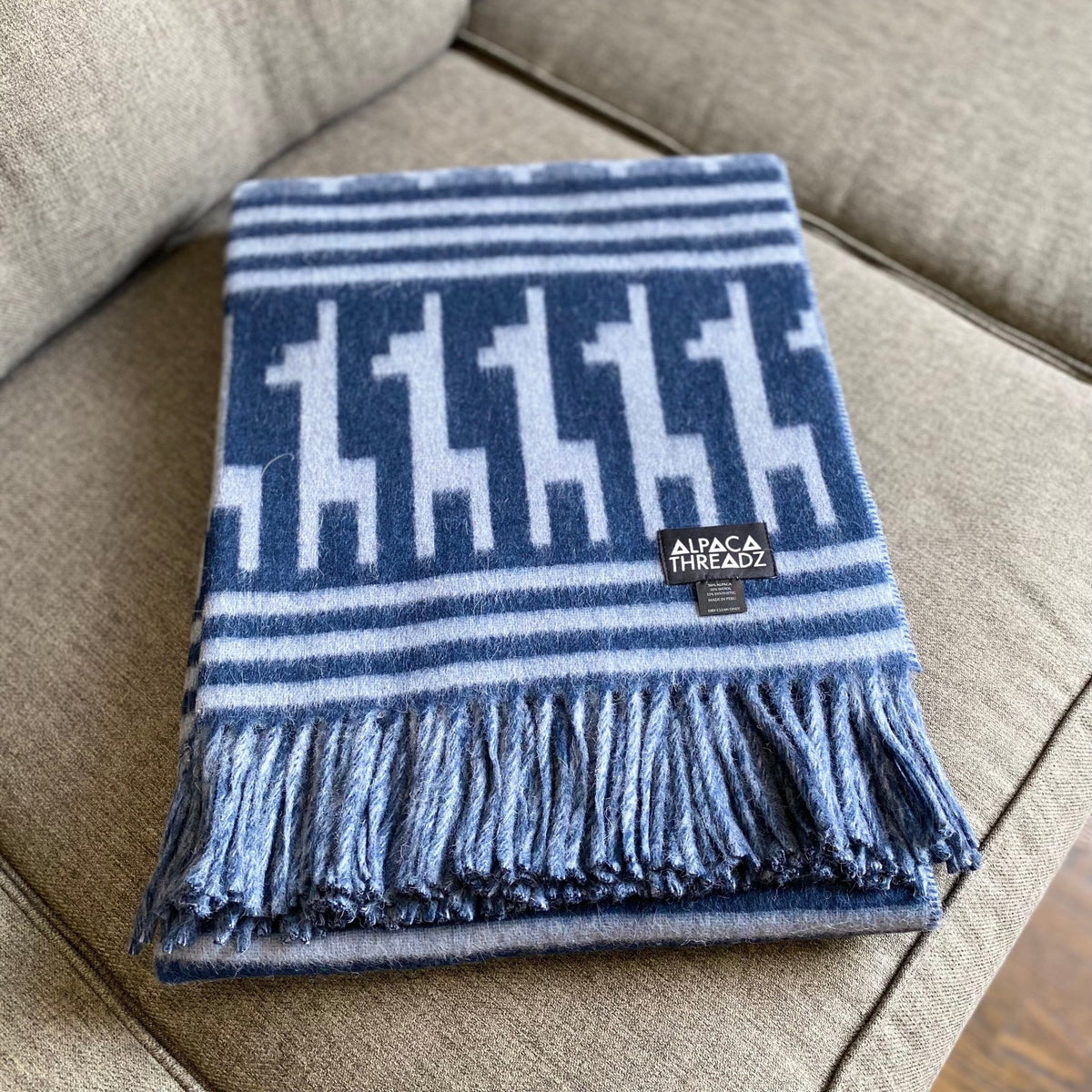 Alpaca Wool Throw Blanket - Alpaca Design - Che Cose Belle