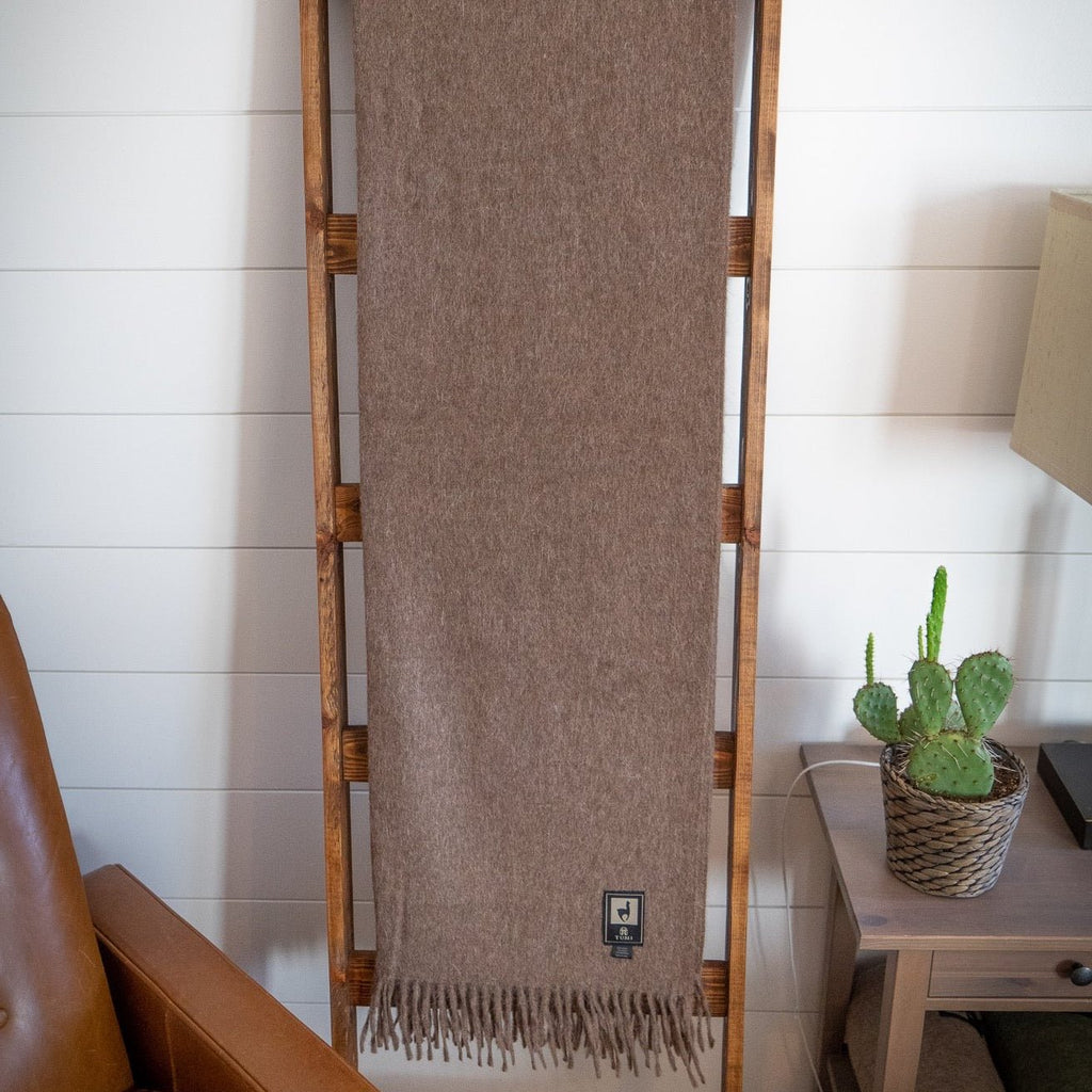 Alpaca Wool Throw Blanket - Solid Colors - Che Cose Belle