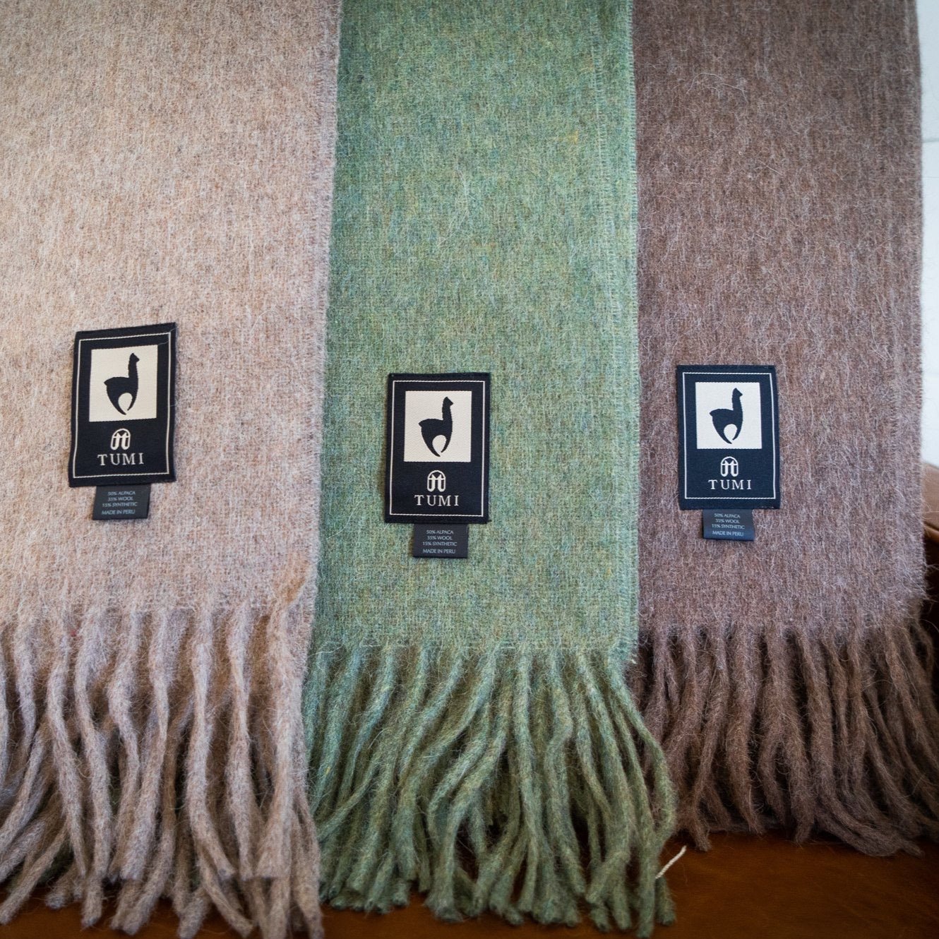 Alpaca Wool Throw Blanket - Solid Colors - Che Cose Belle