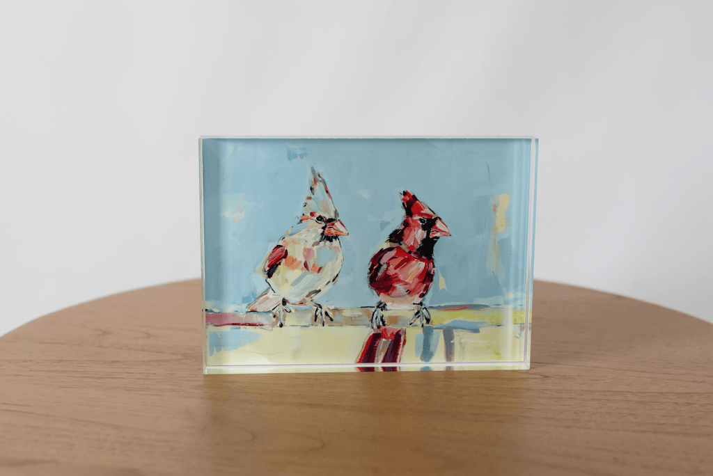 Always Together Cardinal Acrylic Tabletop Art - Che Cose Belle