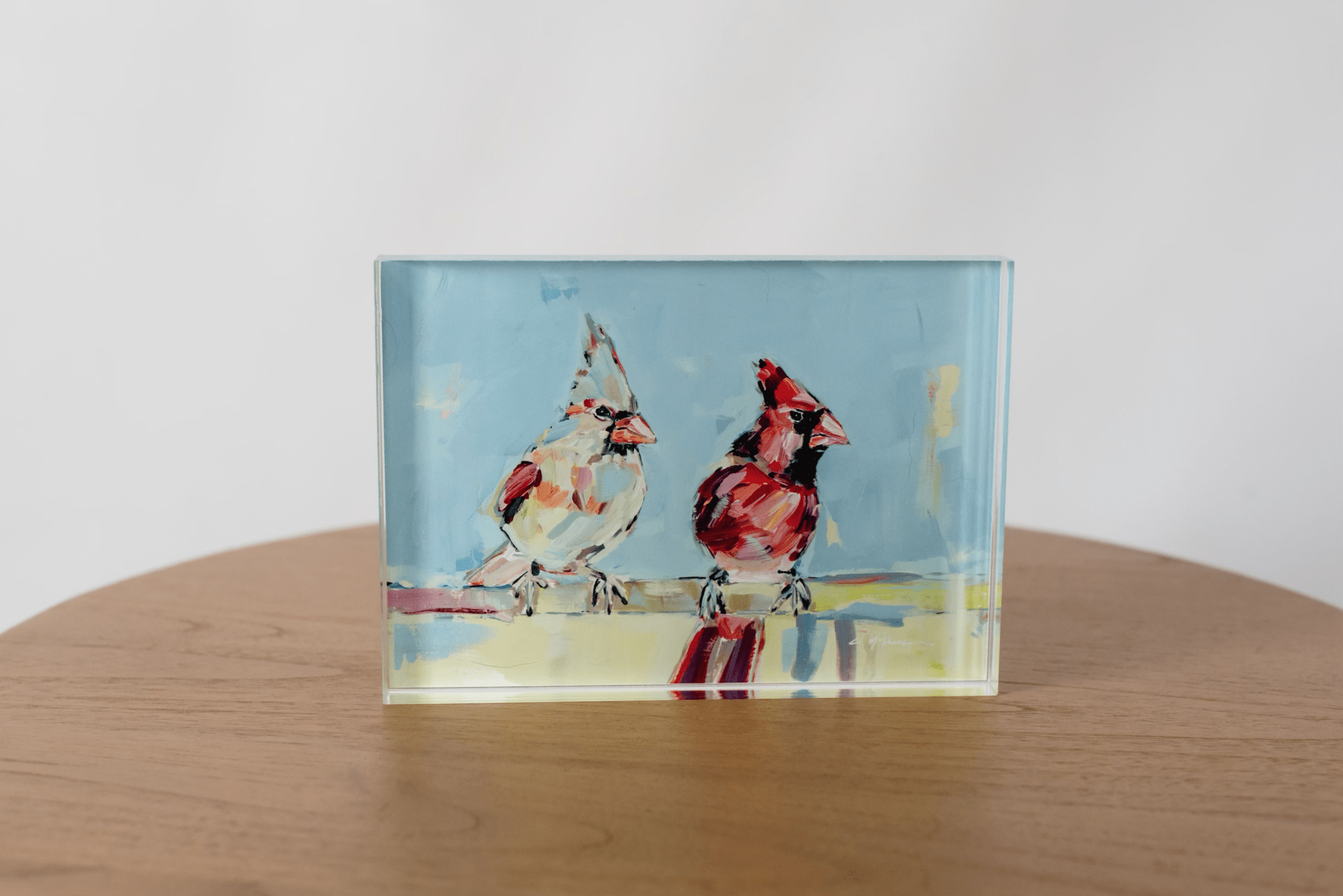 Always Together Cardinal Acrylic Tabletop Art - Che Cose Belle