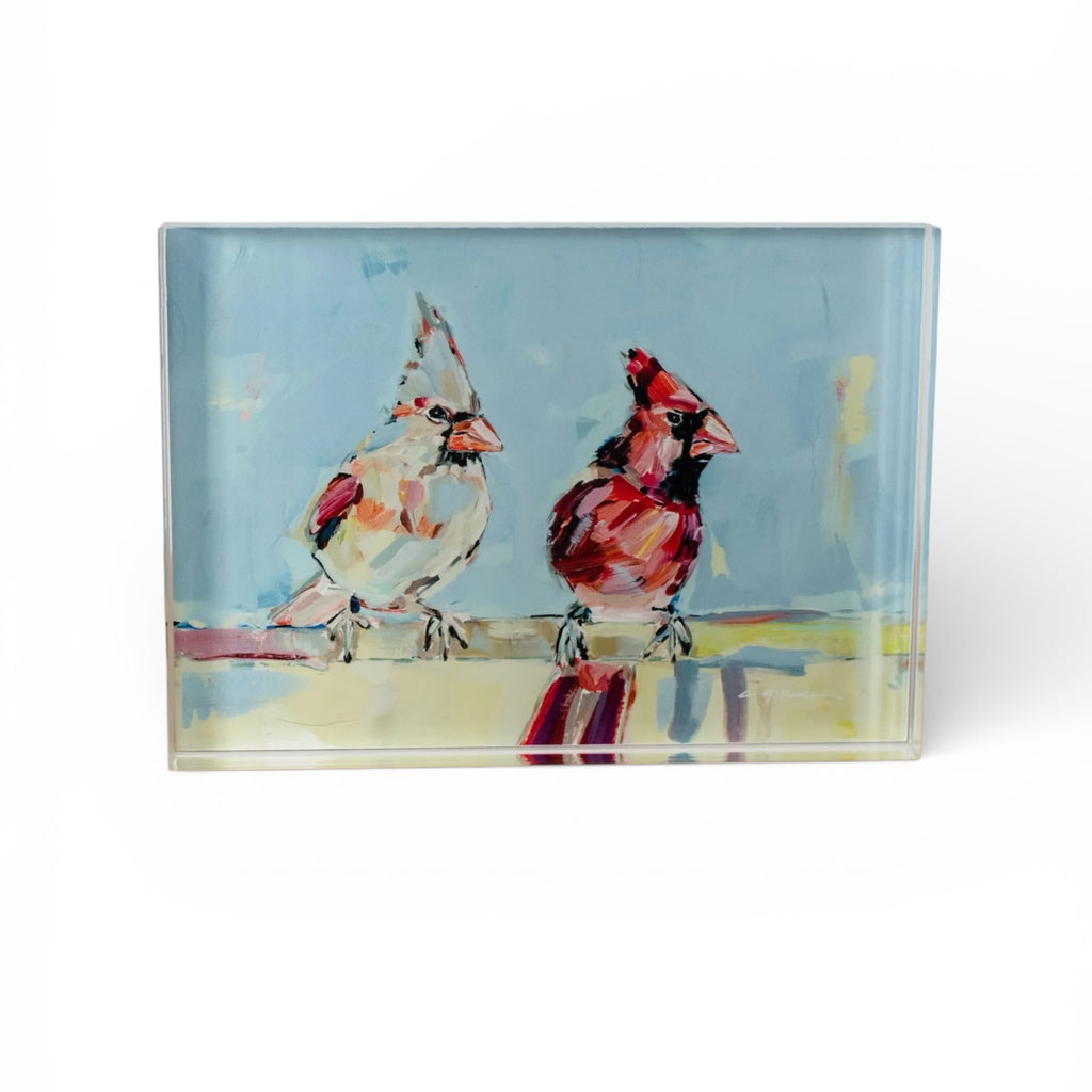Always Together Cardinal Acrylic Tabletop Art - Che Cose Belle
