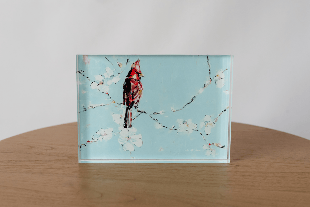 Always With You Cardinal Acrylic Tabletop Art - Che Cose Belle