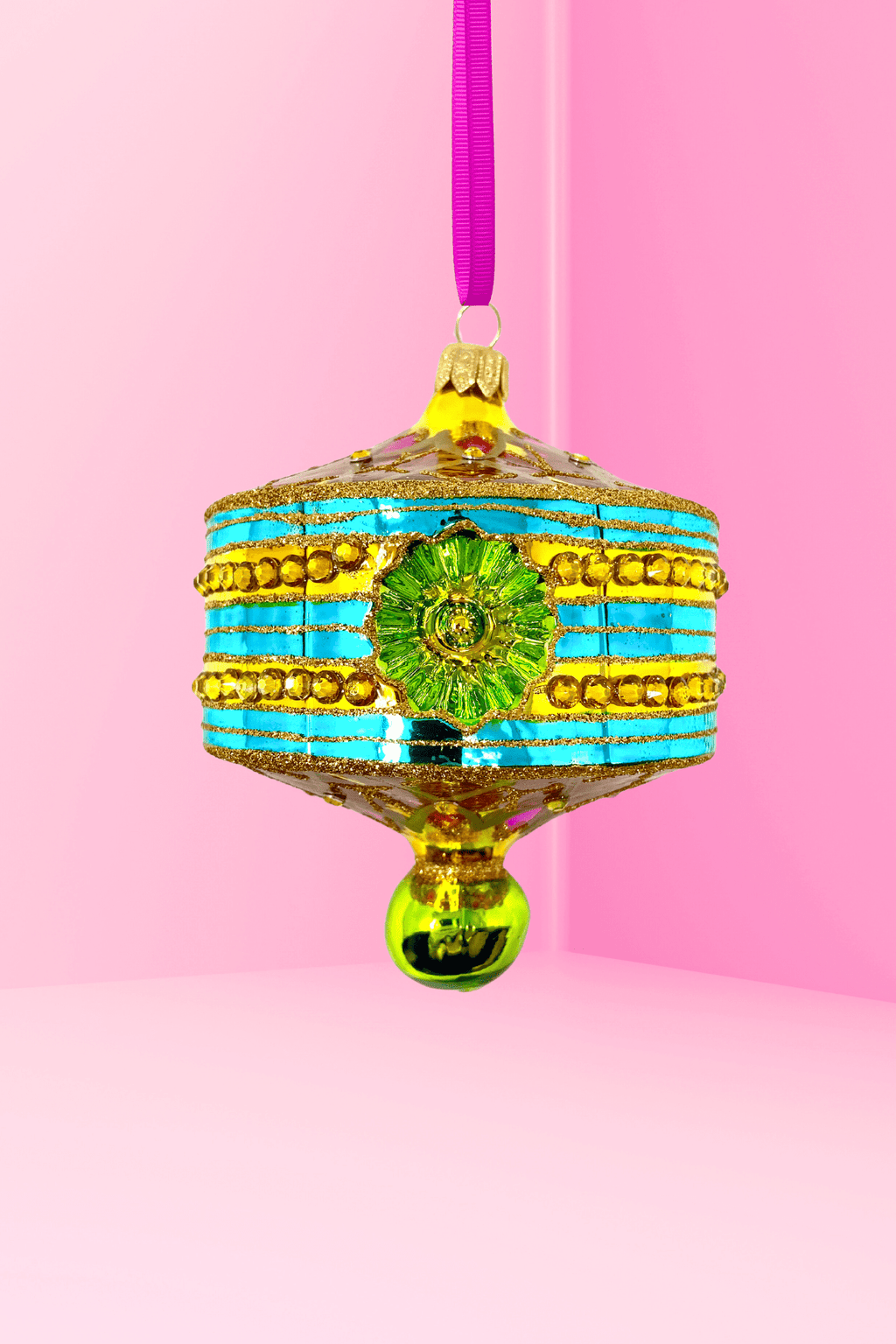 Amalfi Lantern Polish Glass Ornament - Che Cose Belle