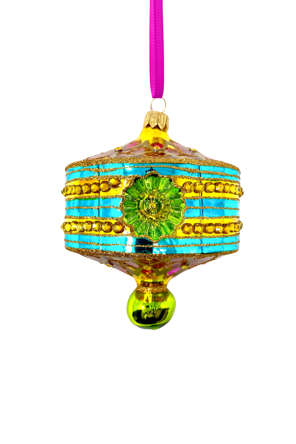 Amalfi Lantern Polish Glass Ornament - Che Cose Belle