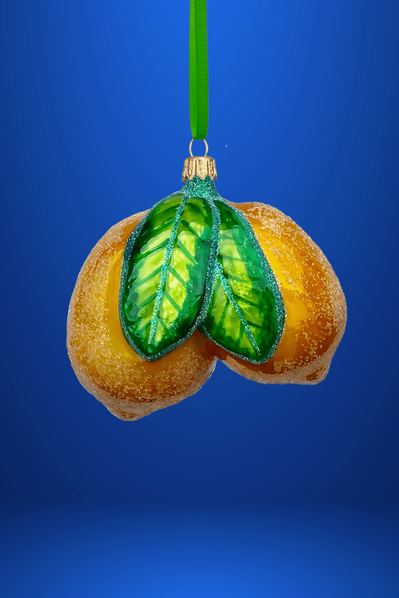 Amalfi Lemon Cluster Polish Glass Ornament - Che Cose Belle