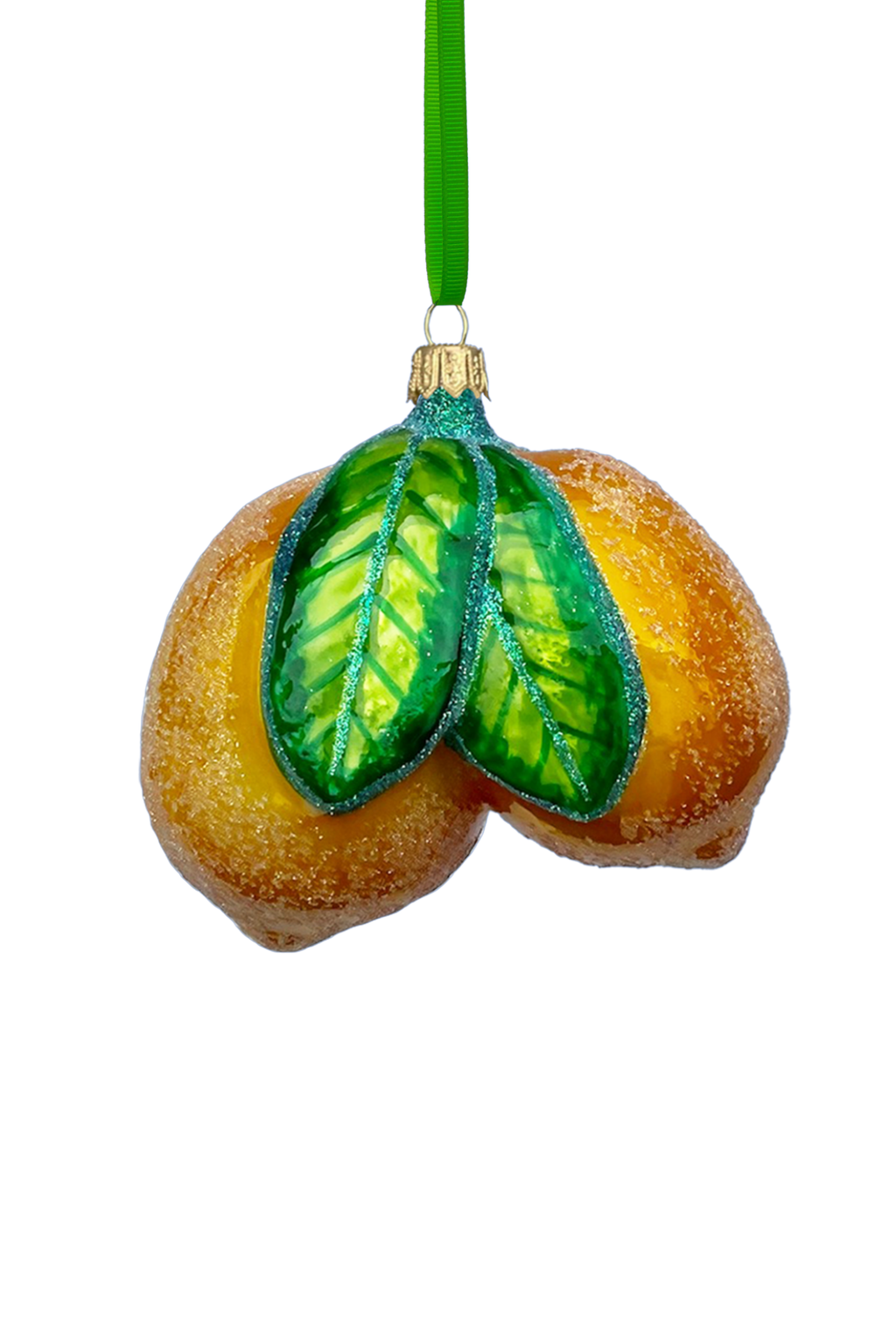 Amalfi Lemon Cluster Polish Glass Ornament - Che Cose Belle