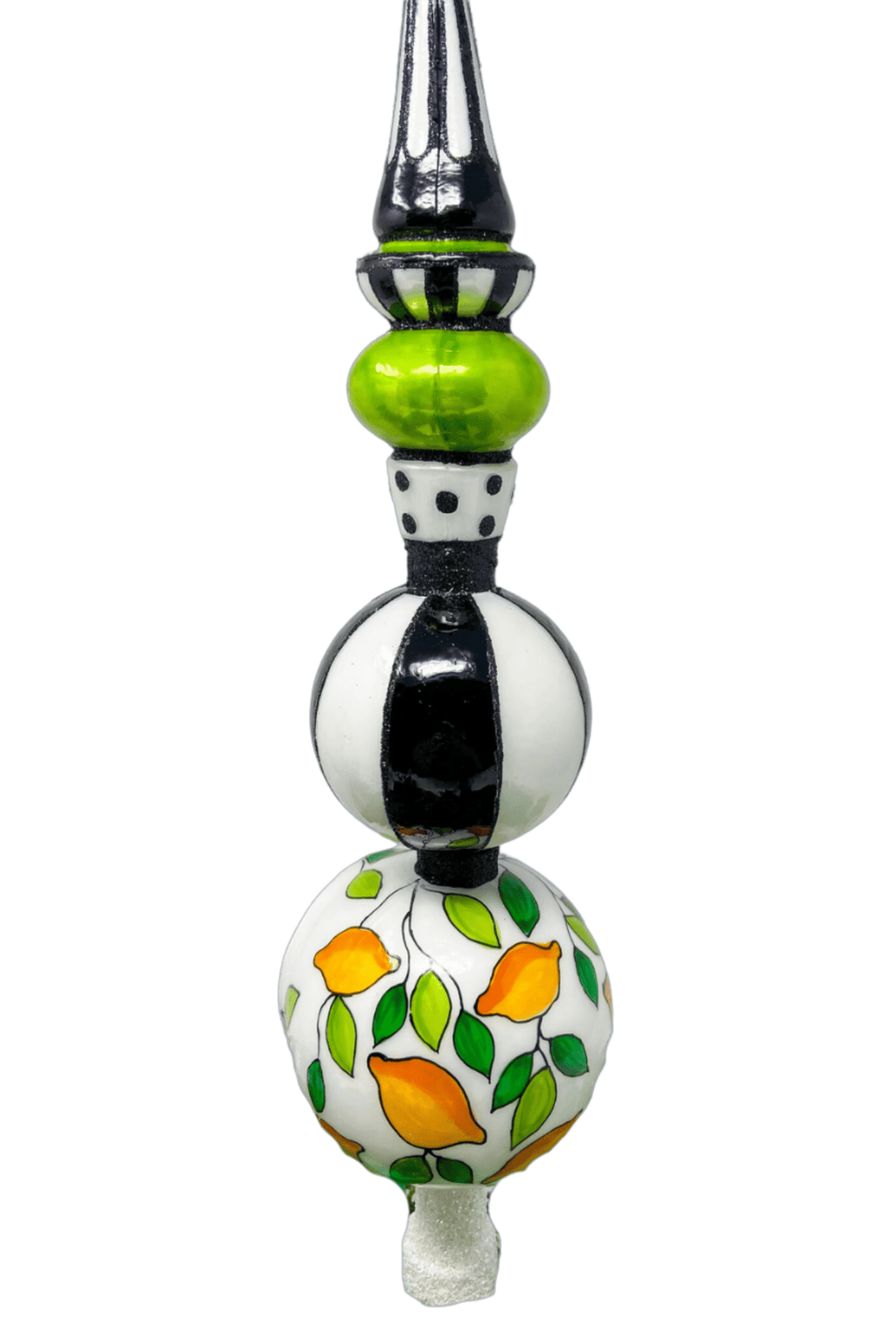 Amalfi Lemons Glass Finial Tree Topper - Che Cose Belle