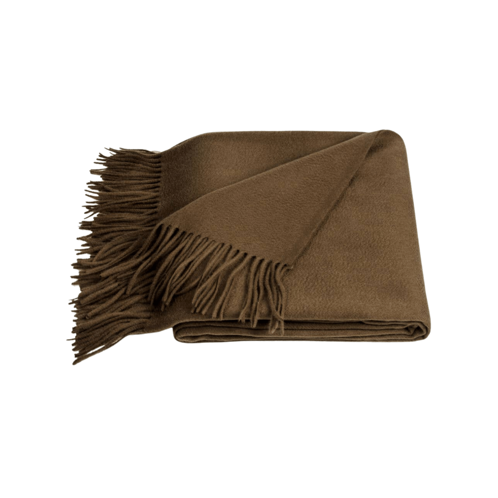 Amar Cocoa Camel Wool Throw Blanket - Che Cose Belle