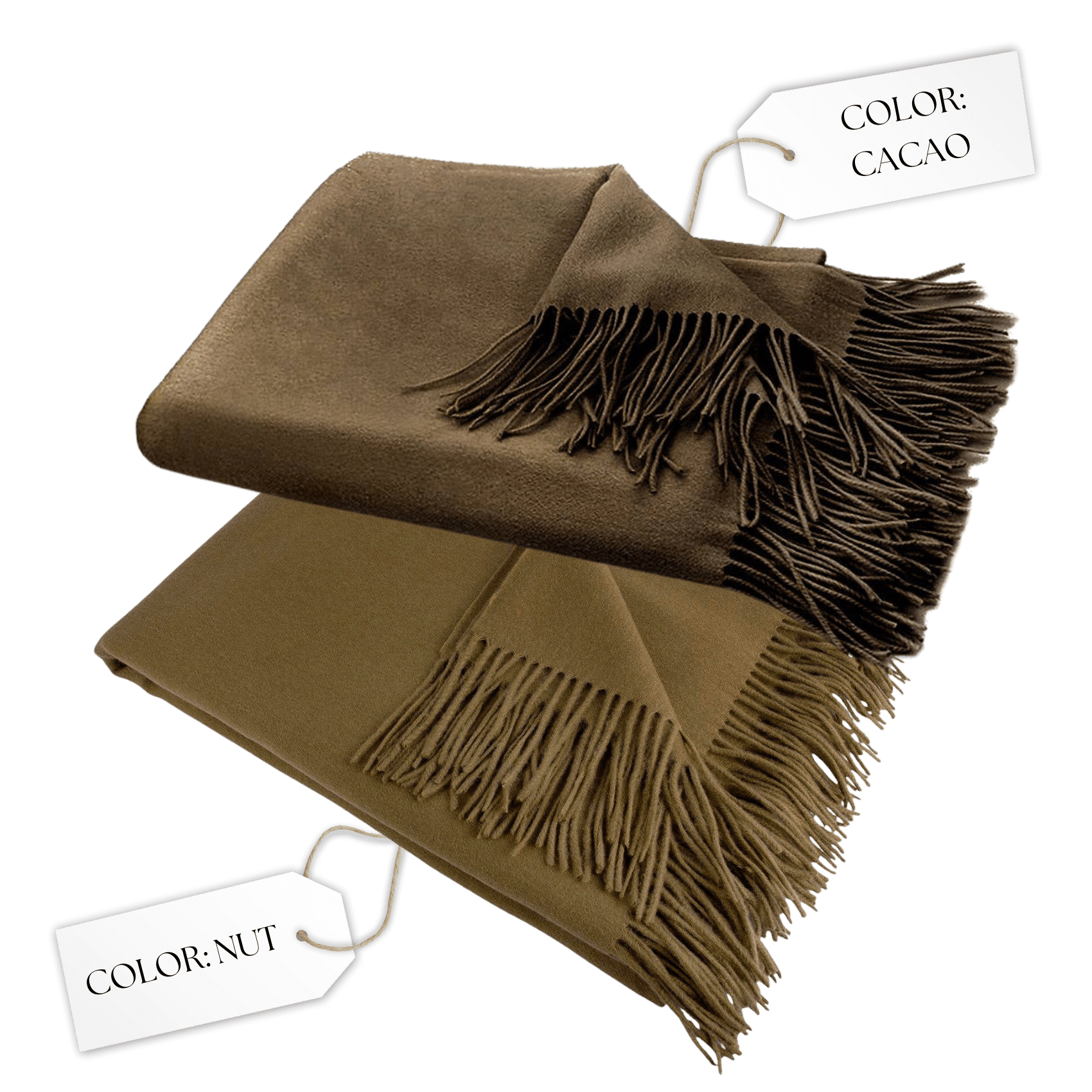 Amar Nut Camel Wool Throw Blanket - Che Cose Belle