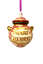 Amarena Cherries Jar Glass Christmas Ornament - Che Cose Belle