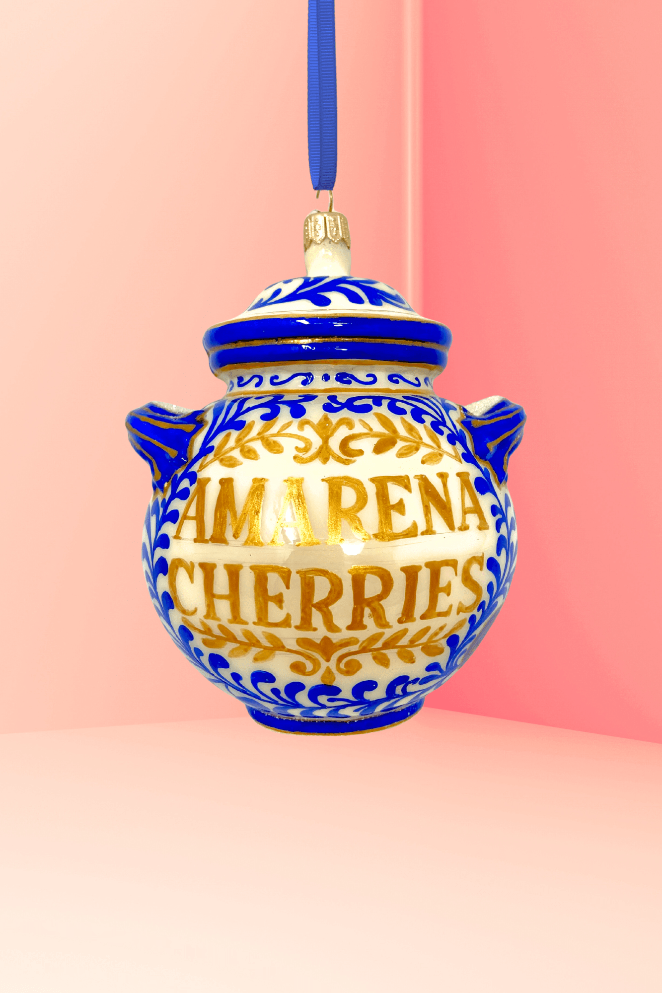 Amarena Cherry Jar Glass Christmas Ornament - Che Cose Belle