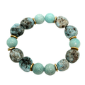 Amazonite And Larimar Nugget Bracelet - Che Cose Belle