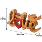 Amber Affection – Hand - Carved Wooden Sculpture, Handmade Decorative Home Art - Che Cose Belle