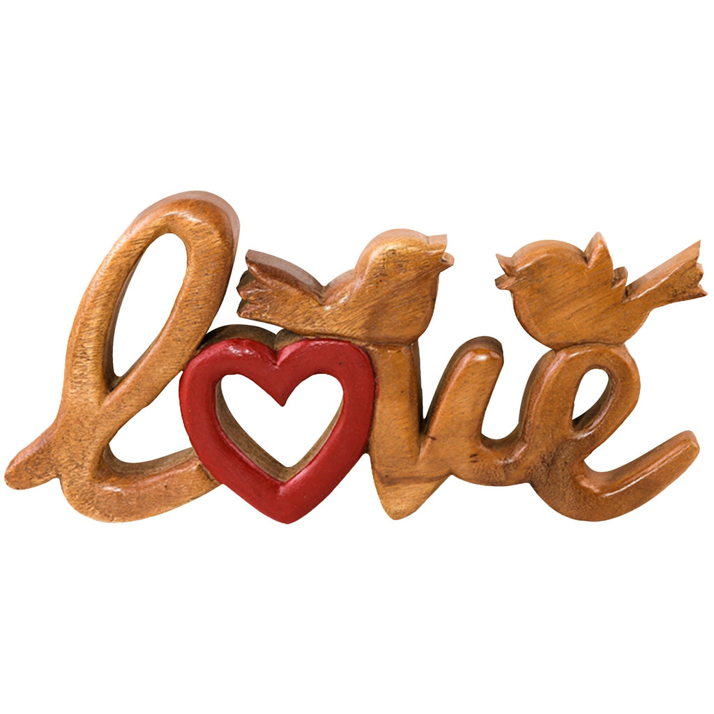 Amber Affection – Hand - Carved Wooden Sculpture, Handmade Decorative Home Art - Che Cose Belle