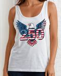 American Eagle 250 Graphic 4th of July Tank Top Made in USA - Che Cose Belle