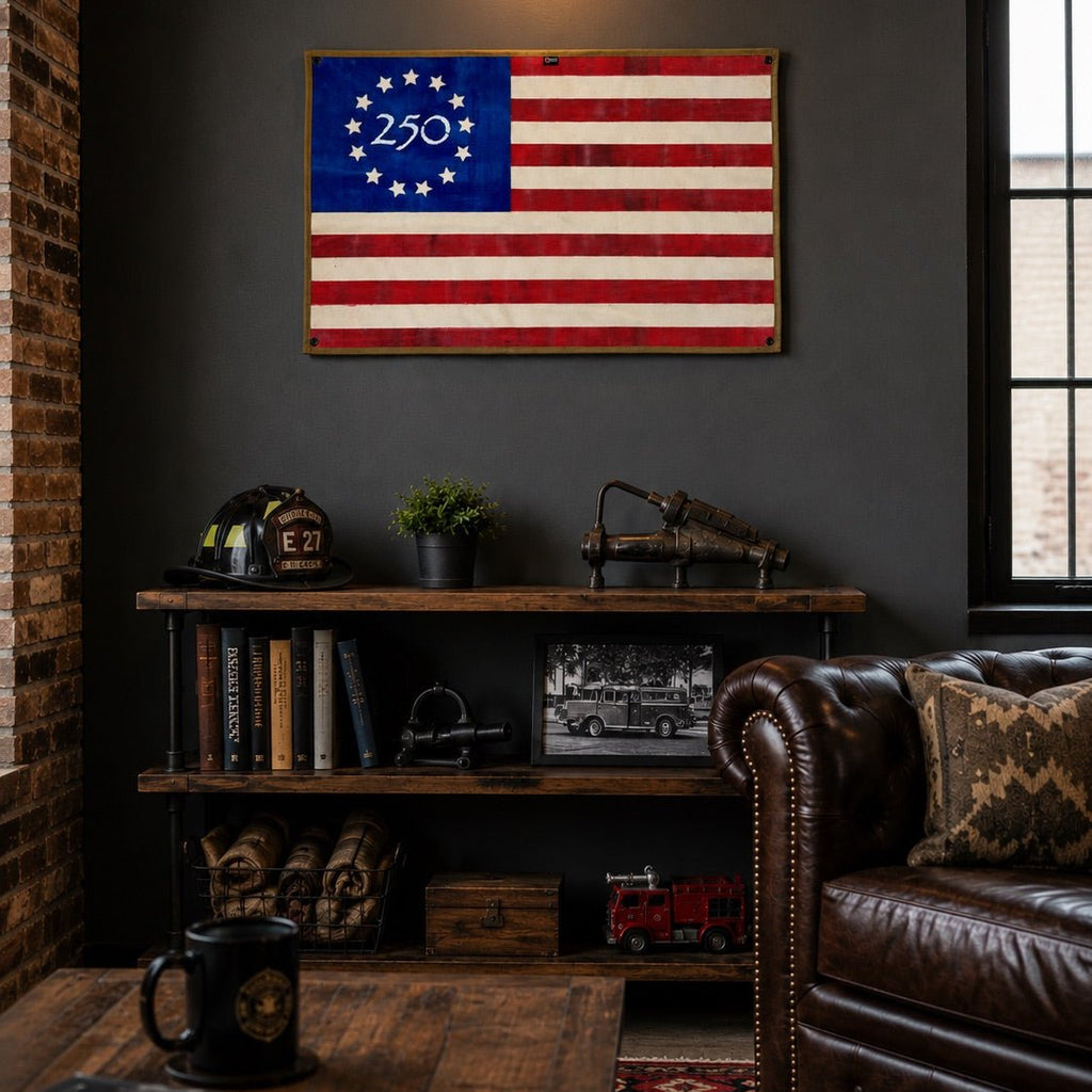 American Flag - Fire Hose - Betsy Ross - 250 Edition - Che Cose Belle