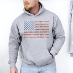 American Flag, States, USA, Patriotic, America, 4th of July Hoodie, Hooded Sweatshirt - Che Cose Belle