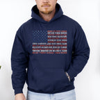 American Flag, States, USA, Patriotic, America, 4th of July Hoodie, Hooded Sweatshirt - Che Cose Belle