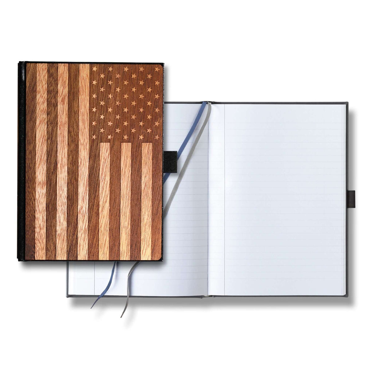 American Flag Wood Journal / Planner / Notebook - Che Cose Belle