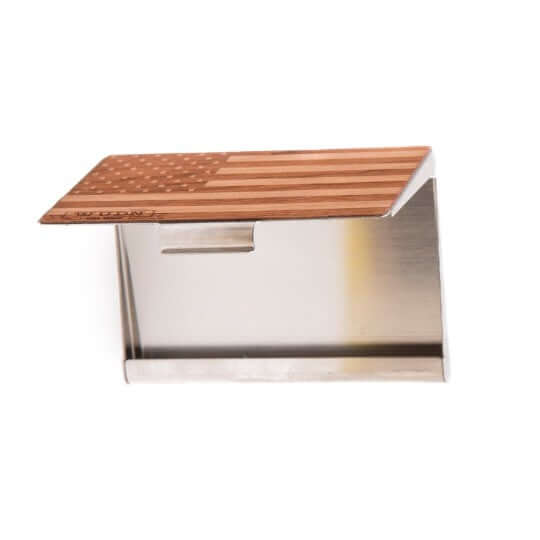 American Flag Wooden Business Card Holder - Che Cose Belle