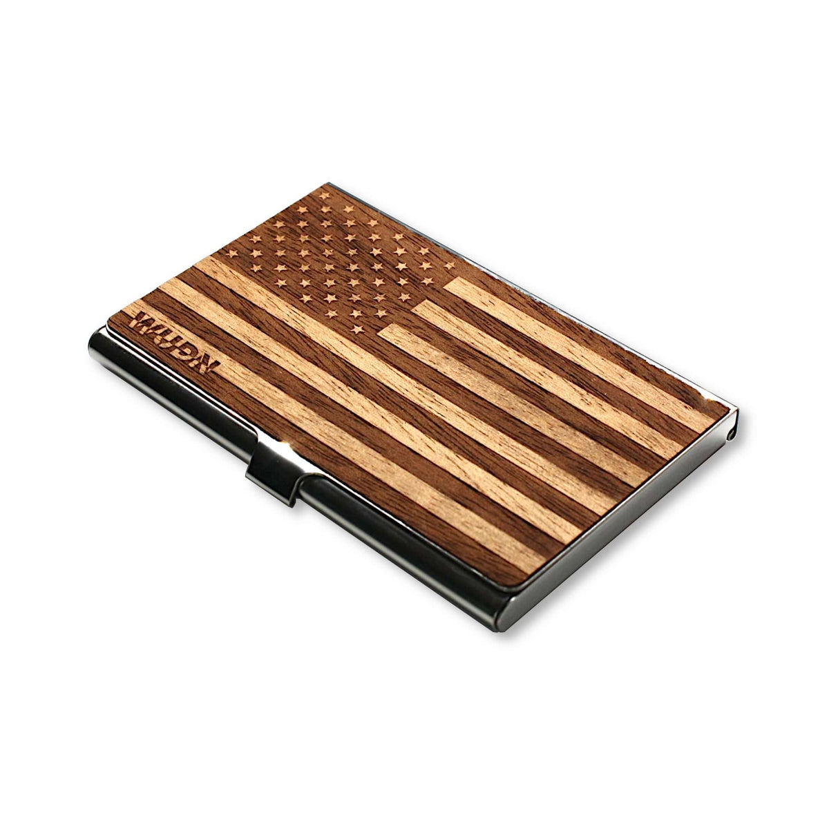 American Flag Wooden Business Card Holder - Che Cose Belle