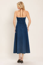 AMERICANA BELLE DENIM MIDI DRESS - Che Cose Belle