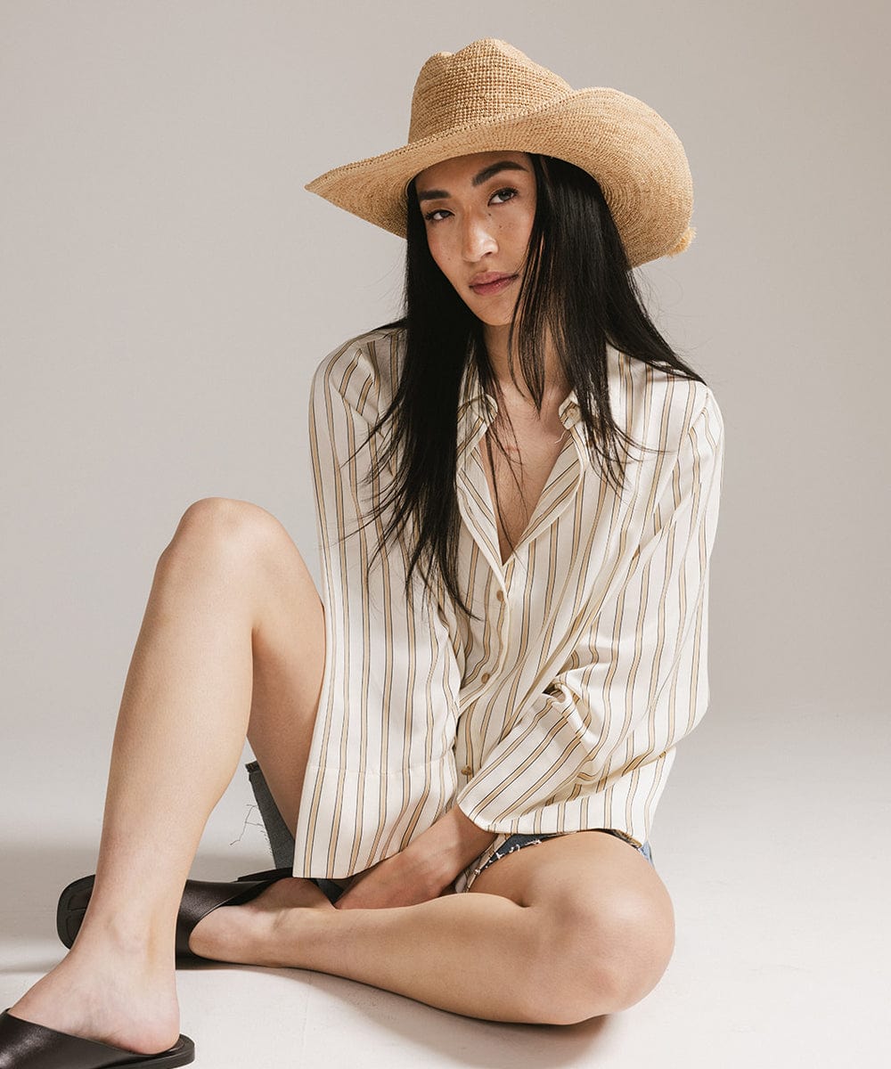 Ames Packable Straw Cowboy Hat - Che Cose Belle