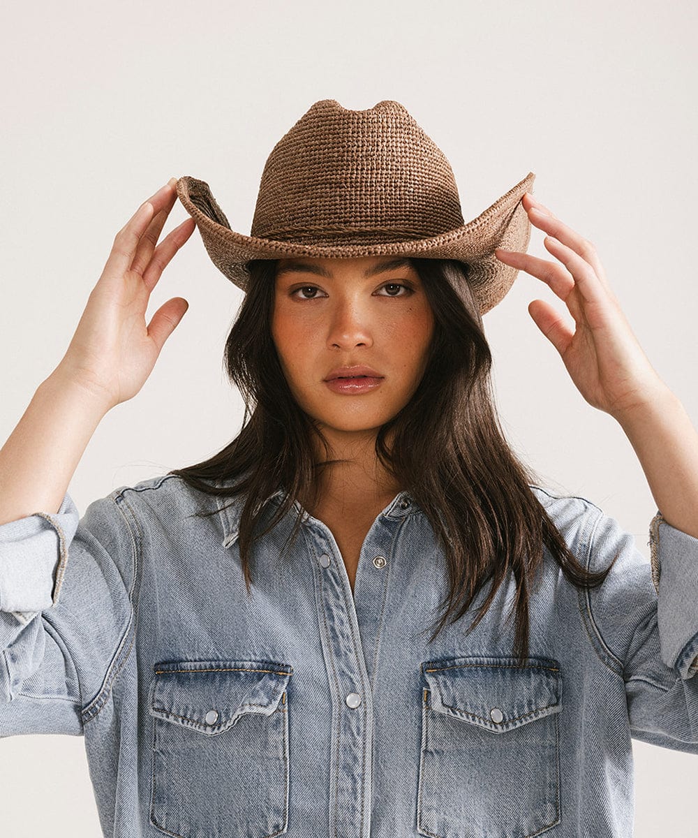 Ames Packable Straw Cowboy Hat - Che Cose Belle