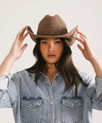 Ames Packable Straw Cowboy Hat - Che Cose Belle