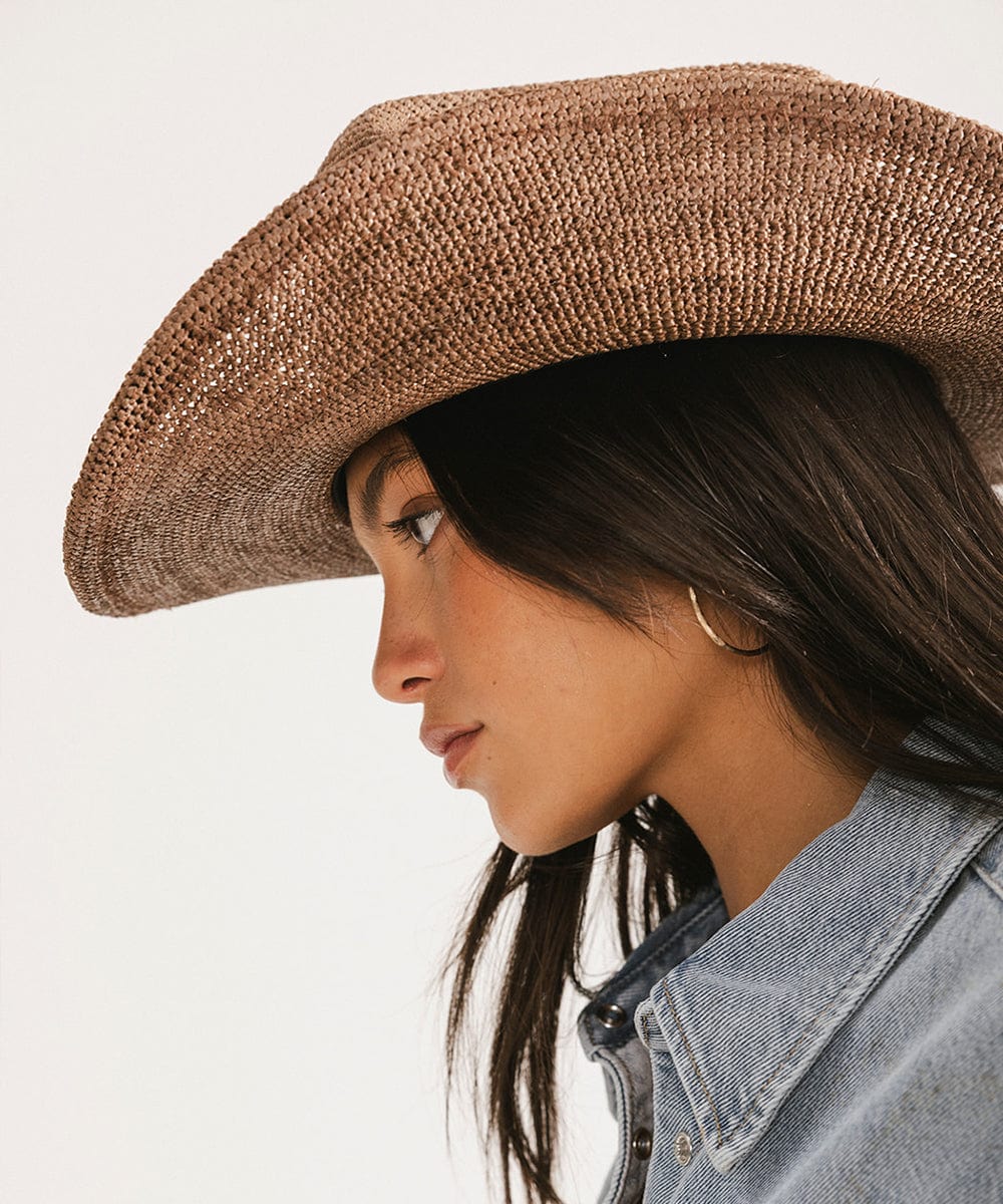 Ames Packable Straw Cowboy Hat - Che Cose Belle